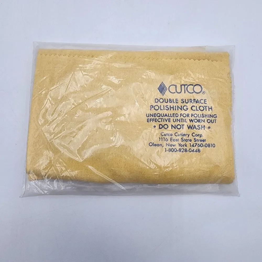 CUTCO DOUBLE SURFACE‎ POLISHING CLOTH New Old Stock